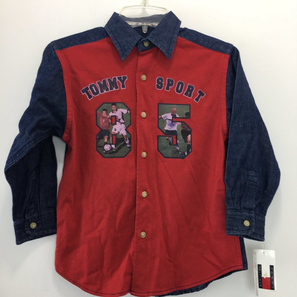NEW Tommy Hilfiger Tommy Boys Shirt 6 NWT